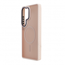 Husa spate pentru Samsung Galaxy S26 Ultra Matte Case Magsafe - Semitransparent/Roz