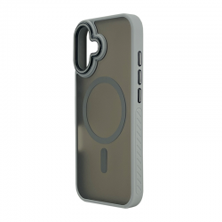 Husa spate pentru iPhone 17 Matte Case Magsafe - Semitransparent/Gri