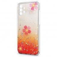 Husa spate pentru Samsung Galaxy A53 5G - 3D Flower Case Rosu