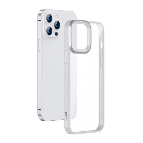 Husa spate pentru iPhone 13 Pro Baseus Crystal - Alb