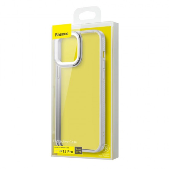 Husa spate pentru iPhone 13 Pro Baseus Crystal - Alb