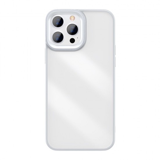 Husa spate pentru iPhone 13 Pro Baseus Crystal - Alb