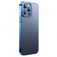 Husa spate pentru iPhone 13 Pro Max Baseus Glitter - Albastru 