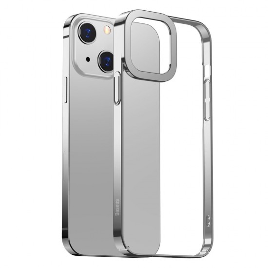 Husa spate pentru iPhone 13 Baseus Glitter - Argintiu