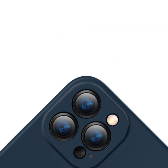 Husa spate pentru Apple iPhone 13 Pro Max - Baseus Liquid Silica Gel Albastru
