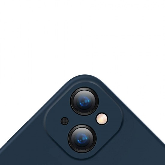 Husa spate pentru Apple iPhone 13 - Baseus Liquid Silica Gel Albastru