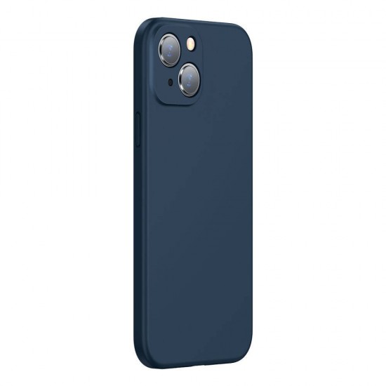 Husa spate pentru Apple iPhone 13 - Baseus Liquid Silica Gel Albastru