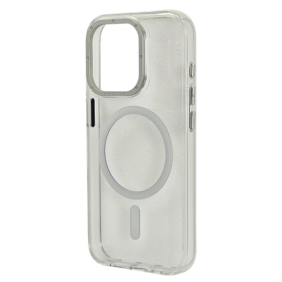 Husa spate pentru iPhone 15 Pro Max Berlia Magsafe Series - Transparent