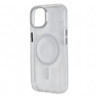 Husa spate pentru iPhone 15 Berlia Magsafe Series - Transparent