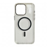 Husa spate pentru iPhone 16 Pro Berlia Magsafe Series - Transparent
