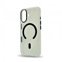 Husa spate pentru iPhone 17 Berlia Sheen Magsafe - Transparent/Negru