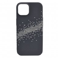 Husa spate pentru iPhone 15 Berlia Fiber Magsafe - Gri