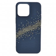Husa spate pentru iPhone 16 Pro Berlia Fiber Magsafe - Albastru