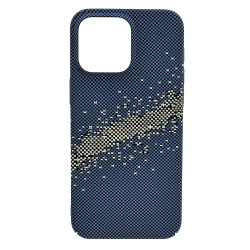Husa spate pentru iPhone 16 Pro Berlia Fiber Magsafe - Albastru