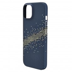 Husa spate pentru iPhone 15 Berlia Fiber Magsafe - Albastru