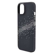 Husa spate pentru iPhone 15 Berlia Fiber Magsafe - Gri