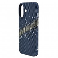 Husa spate pentru iPhone 16 Berlia Fiber Magsafe - Albastru