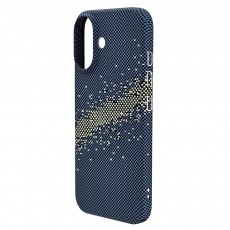 Husa spate pentru iPhone 16 Berlia Fiber Magsafe - Albastru