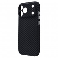 Husa spate pentru iPhone 17 Pro Max Berlia Fiber Magsafe - Negru