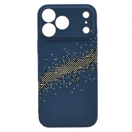 Husa spate pentru iPhone 17 Pro Berlia Fiber Magsafe - Albastru