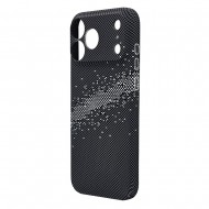 Husa spate pentru iPhone 17 Pro Max Berlia Fiber Magsafe - Gri