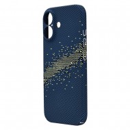 Husa spate pentru iPhone 17 Berlia Fiber Magsafe - Albastru