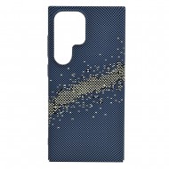 Husa spate pentru Samsung Galaxy S24 Ultra Berlia Fiber Magsafe - Albastru