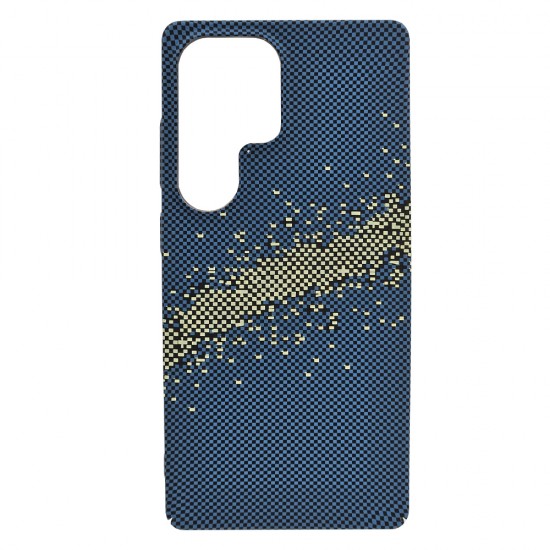Husa spate pentru Samsung Galaxy S25 Ultra Berlia Fiber Magsafe - Albastru
