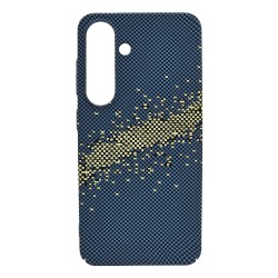 Husa spate pentru Samsung Galaxy S25 Berlia Fiber Magsafe - Albastru