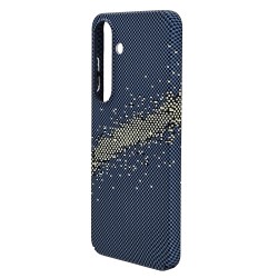 Husa spate pentru Samsung Galaxy S25 Berlia Fiber Magsafe - Albastru