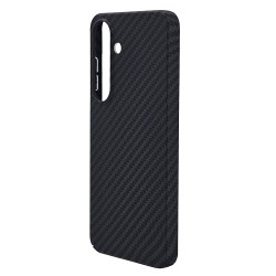 Husa spate pentru Samsung Galaxy S25 Berlia Fiber Magsafe - Negru