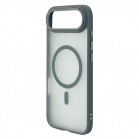 Husa spate pentru iPhone 17 Air Berlia Matte Magsafe - Semitransparent/Gri