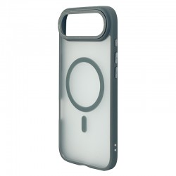 Husa spate pentru iPhone 17 Air Berlia Matte Magsafe - Semitransparent/Gri