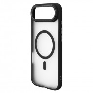 Husa spate pentru iPhone 17 Air Berlia Matte Magsafe - Semitransparent/Negru