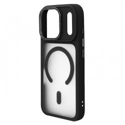 Husa spate pentru iPhone 17 Pro Max Berlia Matte Magsafe - Semitransparent/Negru