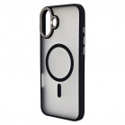 Husa spate pentru iPhone 16 Plus Berlia Matte Magsafe - Semitransparent/Negru