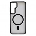 Husa spate pentru Samsung Galaxy S25 Plus Berlia Matte Magsafe - Semitransparent/Negru