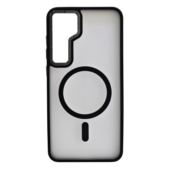 Husa spate pentru Samsung Galaxy S25 Plus Berlia Matte Magsafe - Semitransparent/Negru