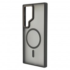 Husa spate pentru Samsung Galaxy S24 Ultra Berlia Matte Magsafe - Semitransparent/Gri