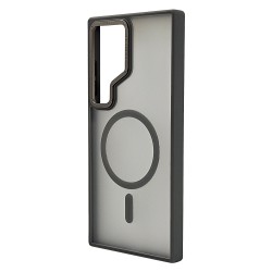 Husa spate pentru Samsung Galaxy S24 Ultra Berlia Matte Magsafe - Semitransparent/Gri Husa spate pentru Samsung Galaxy S24 Ultra Berlia Matte Magsafe - Semitransparent/Gri