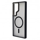 Husa spate pentru Samsung Galaxy S24 Ultra Berlia Matte Magsafe - Semitransparent/Negru