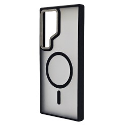 Husa spate pentru Samsung Galaxy S24 Ultra Berlia Matte Magsafe - Semitransparent/Negru Husa spate pentru Samsung Galaxy S24 Ultra Berlia Matte Magsafe - Semitransparent/Negru