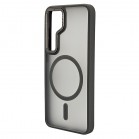 Husa spate pentru Samsung Galaxy S25 Ultra Berlia Matte Magsafe - Semitransparent/Gri Husa spate pentru Samsung Galaxy S25 Ultra Berlia Matte Magsafe - Semitransparent/Gri