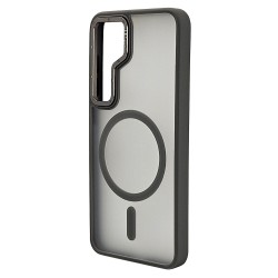 Husa spate pentru Samsung Galaxy S25 Ultra Berlia Matte Magsafe - Semitransparent/Gri Husa spate pentru Samsung Galaxy S25 Ultra Berlia Matte Magsafe - Semitransparent/Gri