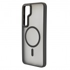 Husa spate pentru Samsung Galaxy S25 Plus Berlia Matte Magsafe - Semitransparent/Gri Husa spate pentru Samsung Galaxy S25 Plus Berlia Matte Magsafe - Semitransparent/Gri