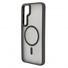 Husa spate pentru Samsung Galaxy S25 Plus Berlia Matte Magsafe - Semitransparent/Gri