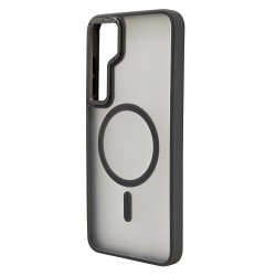 Husa spate pentru Samsung Galaxy S25 Plus Berlia Matte Magsafe - Semitransparent/Gri