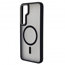 Husa spate pentru Samsung Galaxy S25 Plus Berlia Matte Magsafe - Semitransparent/Negru