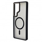 Husa spate pentru Samsung Galaxy S25 Ultra Berlia Matte Magsafe - Semitransparent/Negru Husa spate pentru Samsung Galaxy S25 Ultra Berlia Matte Magsafe - Semitransparent/Negru