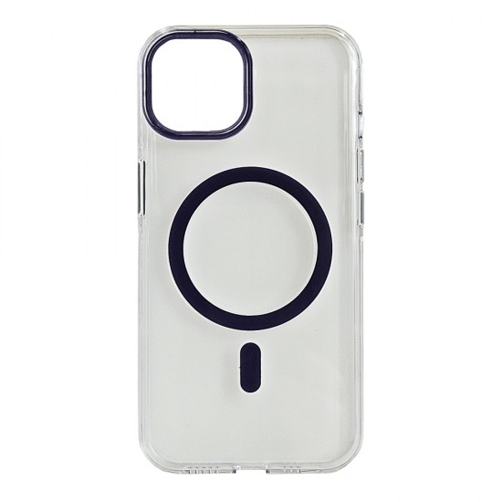 Husa spate pentru iPhone 14 Berlia Sheen Magsafe - Mov